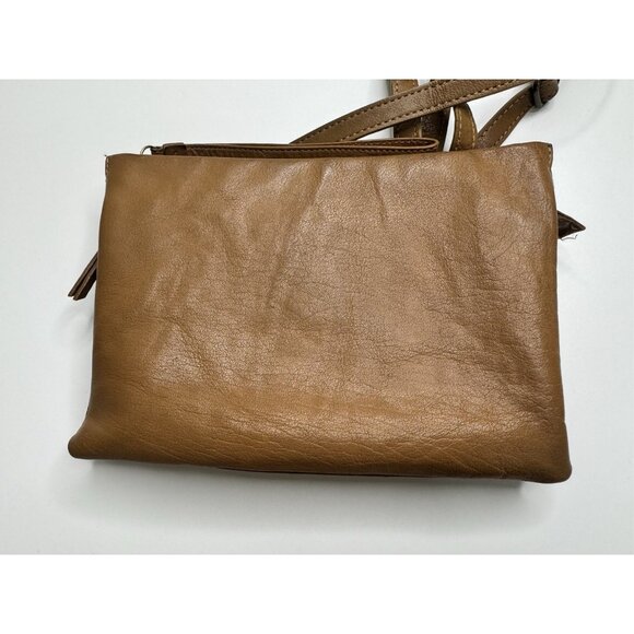 Lucky Brand Women's Brown Leather Crossbody Bag - Picture 2 of 16